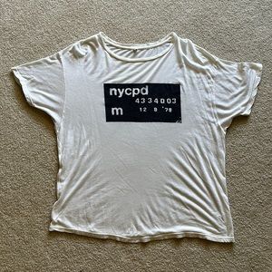 R13 - super soft, semi sheer graphic T-shirt